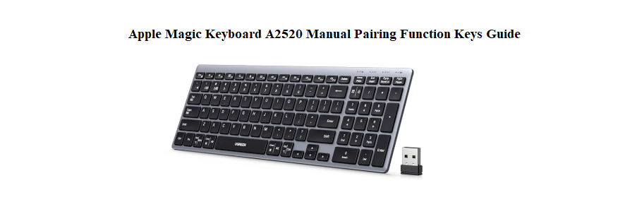 Apple Magic Keyboard A2520 Manual Pairing Function Keys Guide