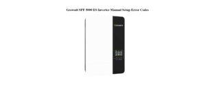 Growatt-SPF-5000-ES-Inverter-Manual-Setup-Error-Codes-Featured-image