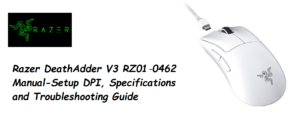 Razer-DeathAdder-V3-RZ01‑0462-Manual-Setup-DPI-and-Troubleshooting-Guide-Featured-image