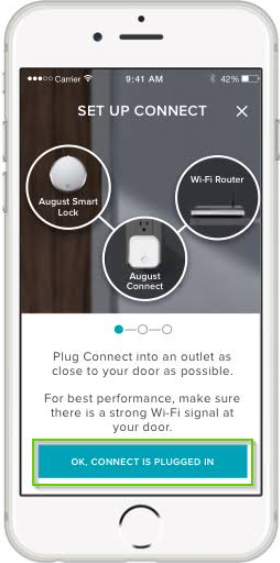 August-Wi‑Fi-Smart-Lock-AUG‑SL05‑M01‑G01-Manual–Specs,-Features,-Setup &-Troubleshooting-Guide-fig-3-Connecting-with-phone