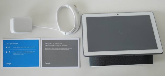 Google-Nest-Hub-Max-H2A-Manual –Specs,-Features,-Setup-&-Troubleshooting-Guide-fig-1-What-in-the-box