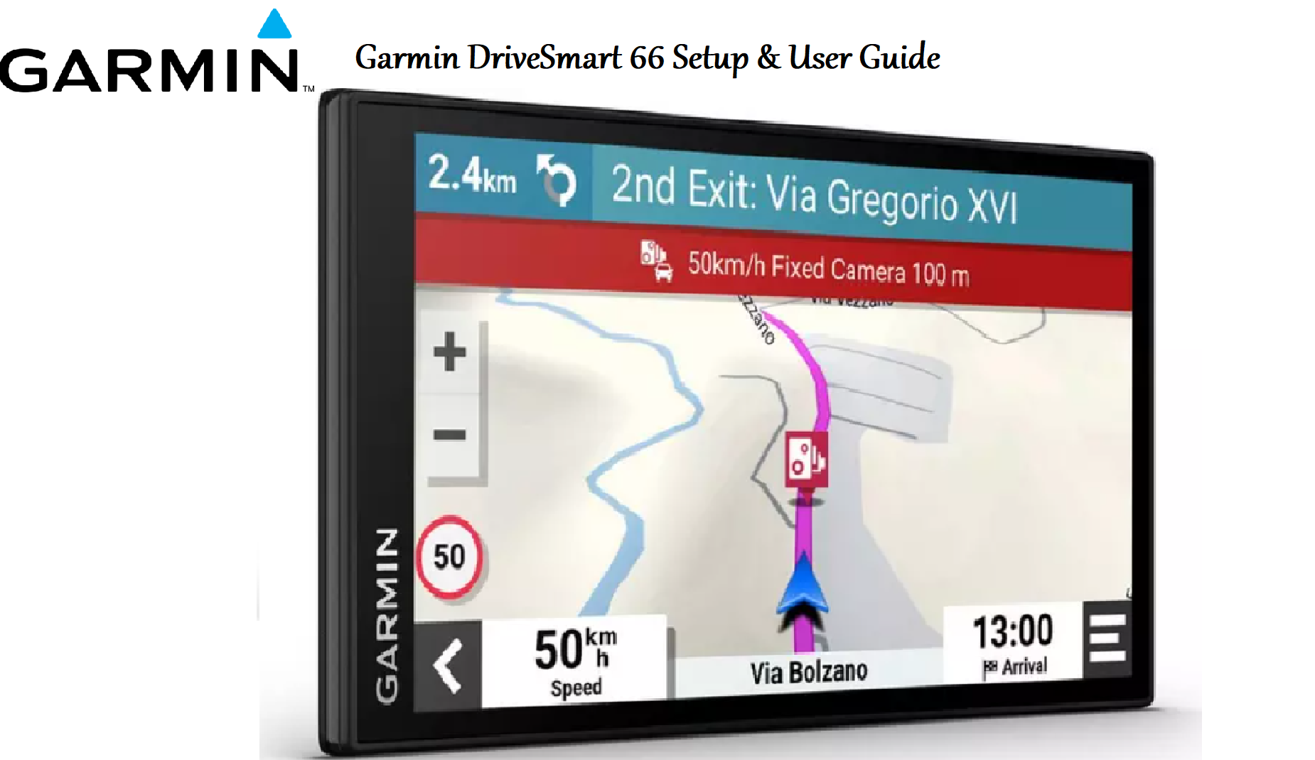 Garmin DriveSmart 66 Setup & User Guide