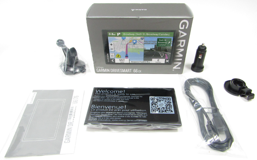 Garmin-DriveSmart-66-Setup-&-User-Guide-fig-1-unboxing