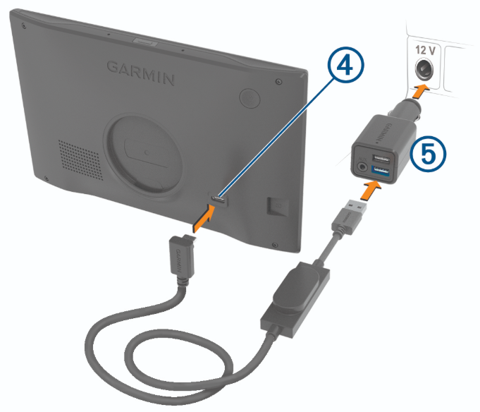 Garmin-DriveSmart-66-Setup-&-User-Guide-fig-2-Physical-Setup-&-Mounting