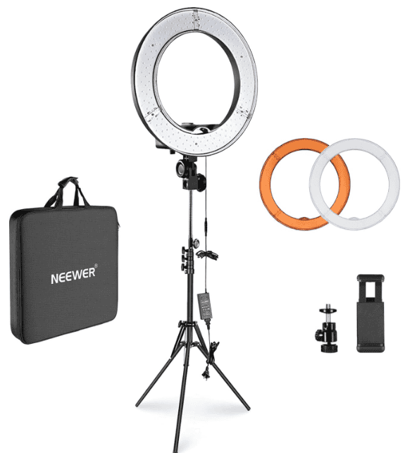 Neewer-18‑Inch-Ring-Light-Manual-Features-&-Setup-Guide-fig-2-unboxing