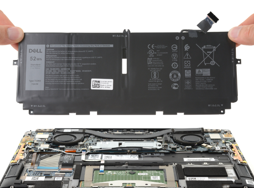 Dell-XPS-13-9300-Manual-–-Features,-Setup-&-Troubleshooting-fig-8-Replacingthe-Battery-Productsmanuals.com