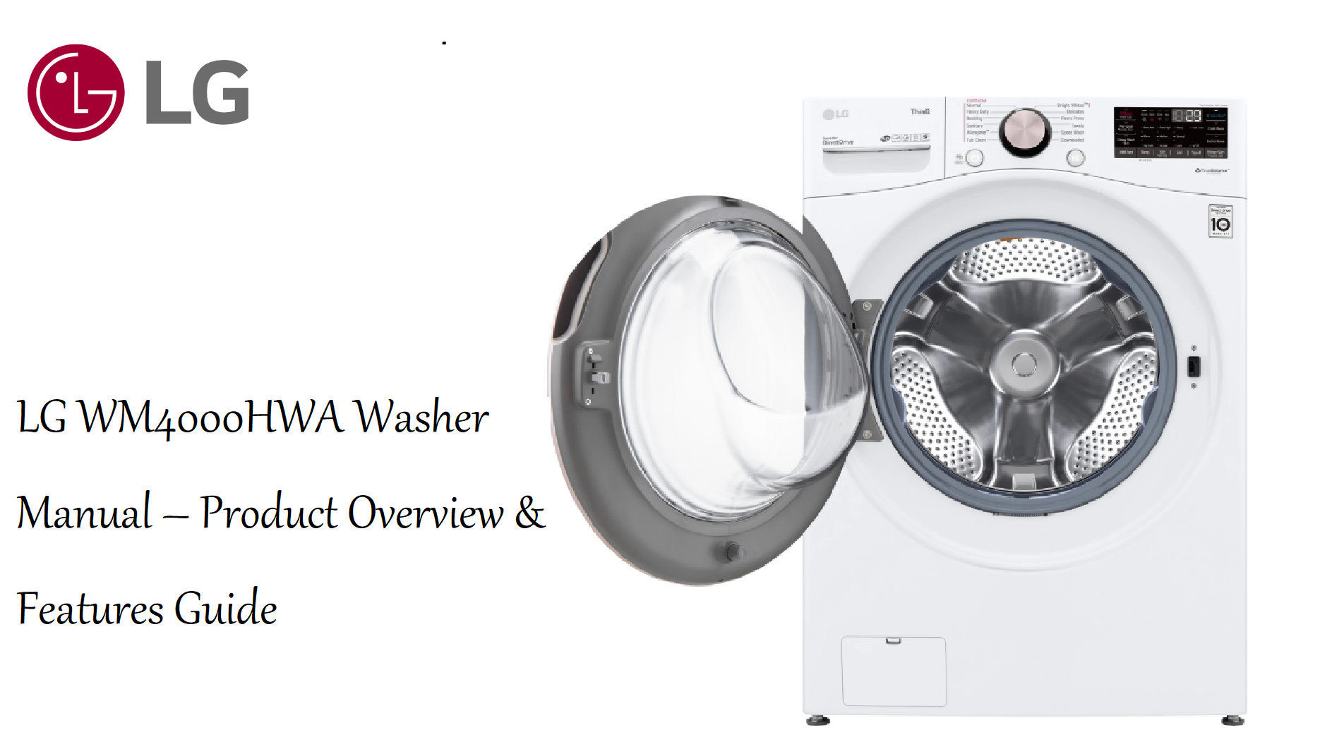 LG WM4000HWA Washer Manual – Product Overview & Features Guide